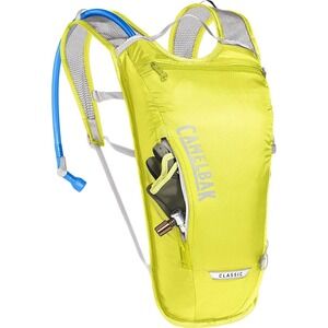 CamelBak 70oz Bike Hydration Pack Classic Light Safety Yellow Silver